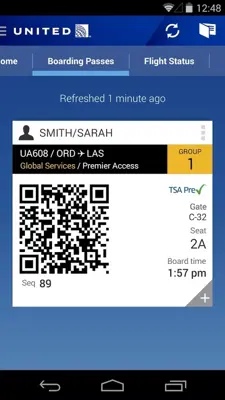 United Airlines android App screenshot 5