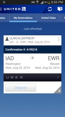 United Airlines android App screenshot 6